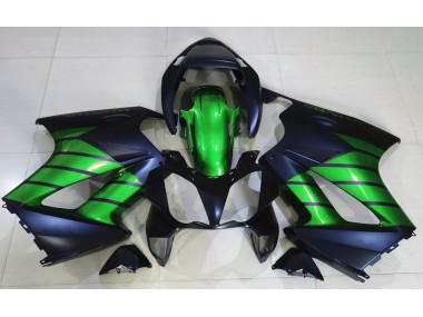 2002-2012 Noir Mat & Vert VFR800 Carénage Moto