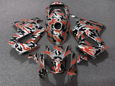 2002-2012 Rouge Camouflage VFR800 Carénage Moto