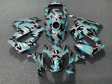 2002-2012 Sarcelle Camouflage VFR800 Carénage Moto