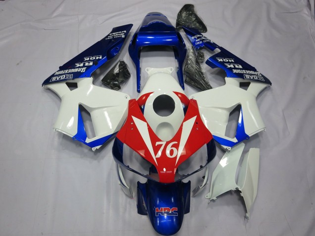 2003-2004 76 Blanc & Rouge CBR600RR Carénage Moto 2003-2004 76 Blanc & Rouge CBR600RR Carénage Moto