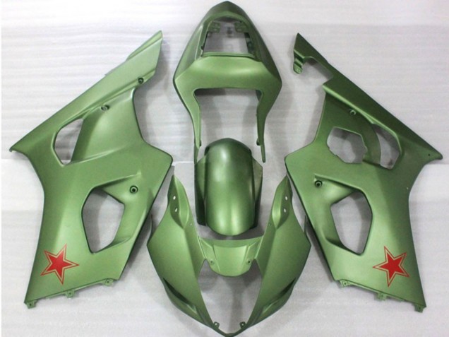 2003-2004 Armée Verte GSXR 1000 Carénage Moto 2003-2004 Armée Verte GSXR 1000 Carénage Moto