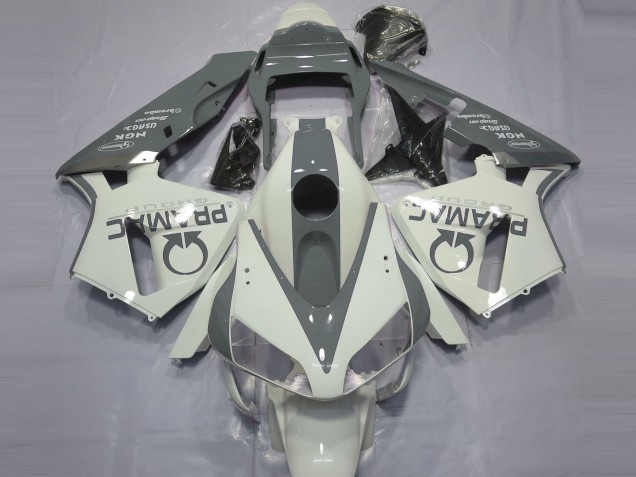 2003-2004 Blanc Brillant & Gris Pramac CBR600RR Carénage Moto 2003-2004 Blanc Brillant & Gris Pramac CBR600RR Carénage Moto