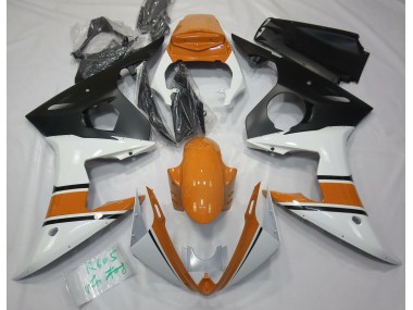 2003-2004 Blanc Brillant & Orange R6 Carénage Moto