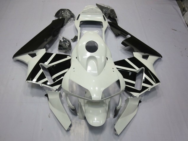 2003-2004 Blanc & Noir OEM CBR600RR Carénage Moto 2003-2004 Blanc & Noir OEM CBR600RR Carénage Moto