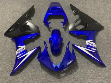 2003-2004 Bleu Blanc & Noir Mat R6 Carénage Moto