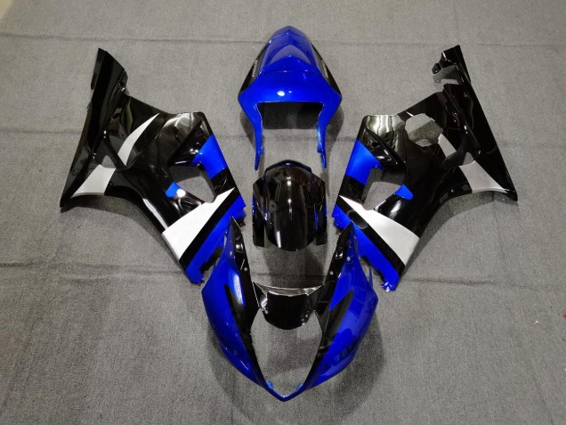 2003-2004 Bleu Brillant Noir & Argent GSXR 1000 Carénage Moto 2003-2004 Bleu Brillant Noir & Argent GSXR 1000 Carénage Moto