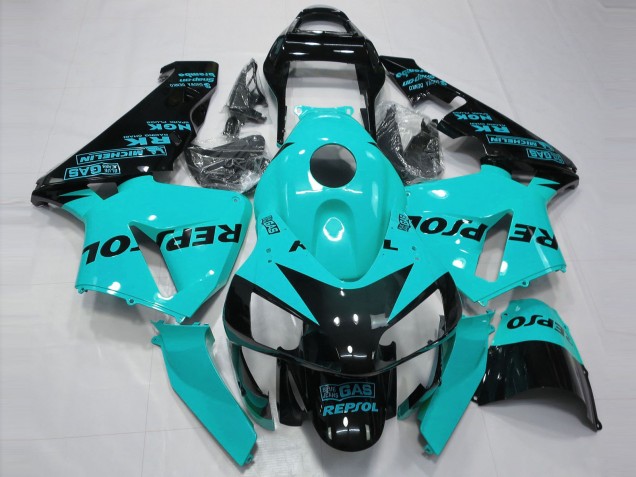 2003-2004 Bleu Clair Repsol CBR600RR Carénage Moto 2003-2004 Bleu Clair Repsol CBR600RR Carénage Moto
