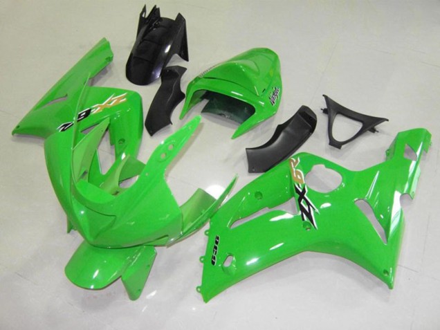 2003-2004 Chèque Vert Noir ZX6R Carénage Moto 2003-2004 Chèque Vert Noir ZX6R Carénage Moto