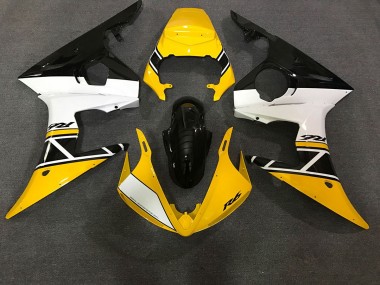 2003-2004 Jaune Brillant & Blanc R6 Carénage Moto