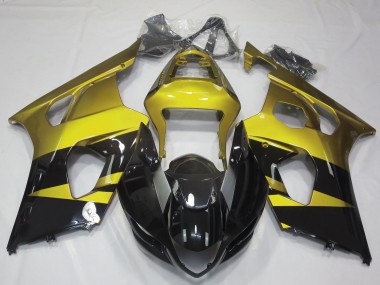 2003-2004 Jaune Brillant & Noir GSXR 1000 Carénage Moto