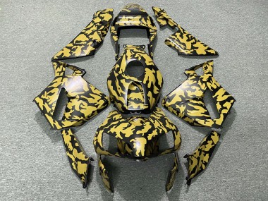 2003-2004 Jaune Camouflage CBR600RR Carénage Moto