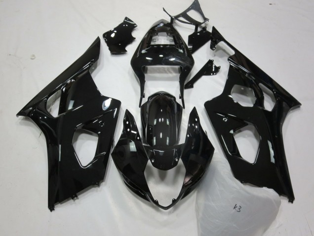 2003-2004 Noir Brillant GSXR 1000 Carénage Moto 2003-2004 Noir Brillant GSXR 1000 Carénage Moto