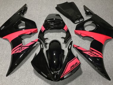 2003-2004 Noir Brillant & Rouge R6 Carénage Moto