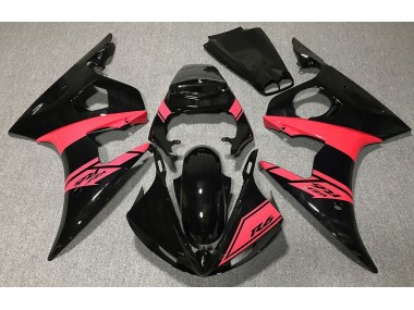 2003-2004 Noir Brillant & Rouge R6 Carénage Moto