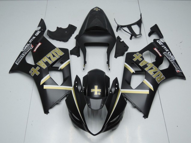 2003-2004 Noir Mat Rizla GSXR 1000 Carénage Moto 2003-2004 Noir Mat Rizla GSXR 1000 Carénage Moto