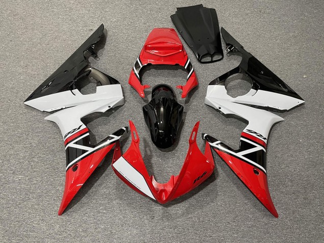 2003-2004 Rouge Blanc & Noir R6 Carénage Moto 2003-2004 Rouge Blanc & Noir R6 Carénage Moto