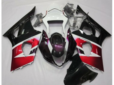 2003-2004 Rouge Brillant & Blanc GSXR 1000 Carénage Moto