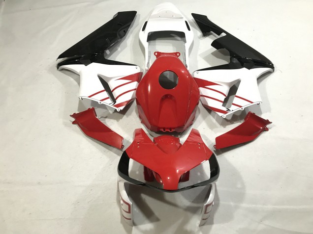 2003-2004 Rouge Brillant / Blanc Mat CBR600RR Carénage Moto 2003-2004 Rouge Brillant / Blanc Mat CBR600RR Carénage Moto