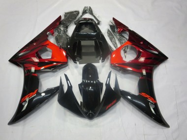 2003-2004 Rouge & Noir R6 Carénage Moto