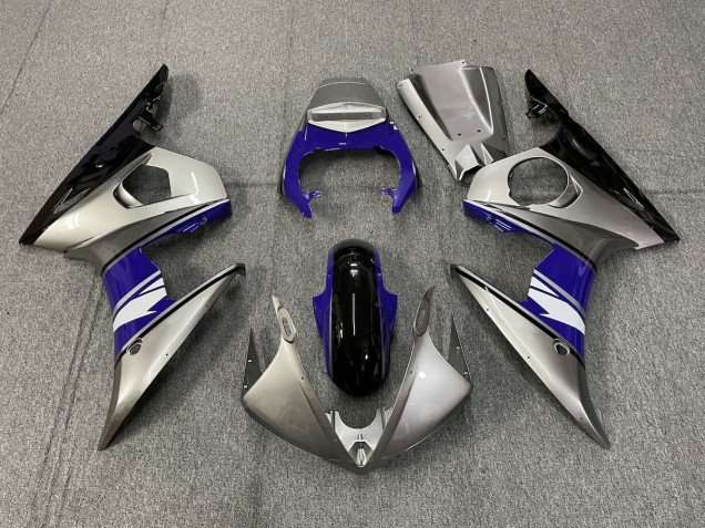 2003-2004 Style Argent & Violet R6 Carénage Moto 2003-2004 Style Argent & Violet R6 Carénage Moto