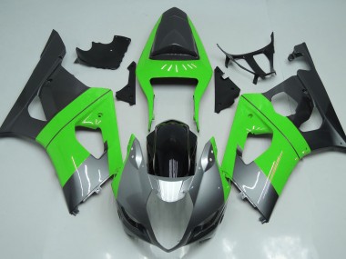 2003-2004 Vert Argent & Noir GSXR 1000 Carénage Moto