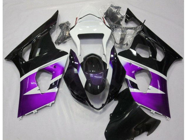 2003-2004 Violet Brillant & Blanc GSXR 1000 Carénage Moto 2003-2004 Violet Brillant & Blanc GSXR 1000 Carénage Moto