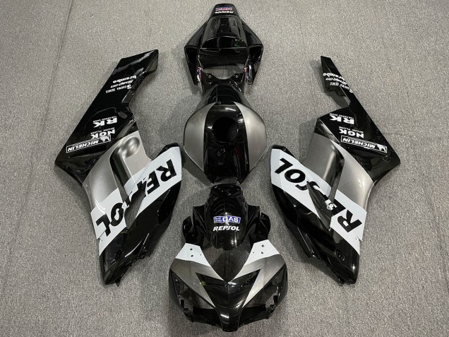 2004-2005 Argent Noir Repsol CBR1000RR Carénage Moto 2004-2005 Argent Noir Repsol CBR1000RR Carénage Moto