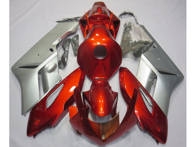2004-2005 Argent Rouge CBR1000RR Carénage Moto 2004-2005 Argent Rouge CBR1000RR Carénage Moto