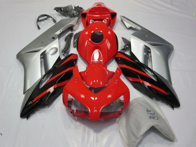 2004-2005 Argent Rouge & Noir CBR1000RR Carénage Moto 2004-2005 Argent Rouge & Noir CBR1000RR Carénage Moto