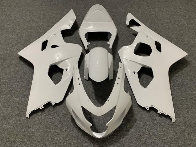 2004-2005 Blanc Brillant GSXR 600-750 Carénage Moto 2004-2005 Blanc Brillant GSXR 600-750 Carénage Moto