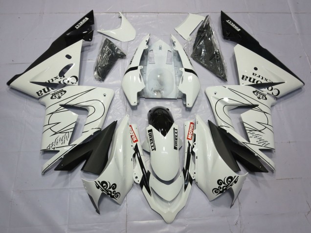 2004-2005 Blanc Corona ZX10R Carénage Moto 2004-2005 Blanc Corona ZX10R Carénage Moto
