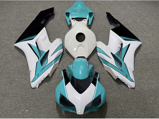 2004-2005 Blanc Cyan & Noir Brillant CBR1000RR Carénage Moto 2004-2005 Blanc Cyan & Noir Brillant CBR1000RR Carénage Moto