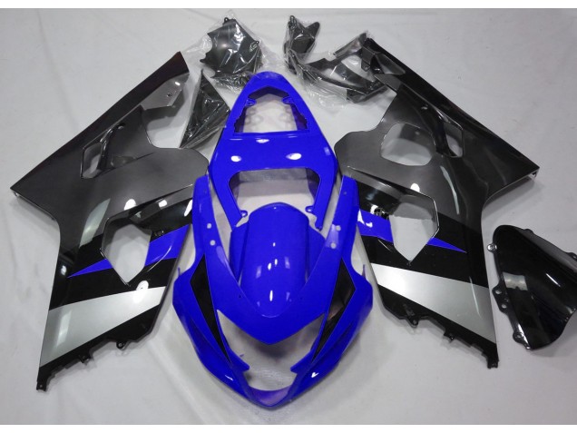 2004-2005 Bleu & Argent GSXR 600-750 Carénage Moto 2004-2005 Bleu & Argent GSXR 600-750 Carénage Moto