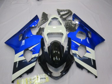 2004-2005 Bleu Blanc GSXR 600-750 Carénage Moto