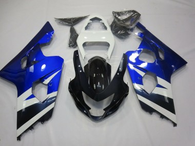 2004-2005 Bleu Blanc & Noir GSXR 600-750 Carénage Moto