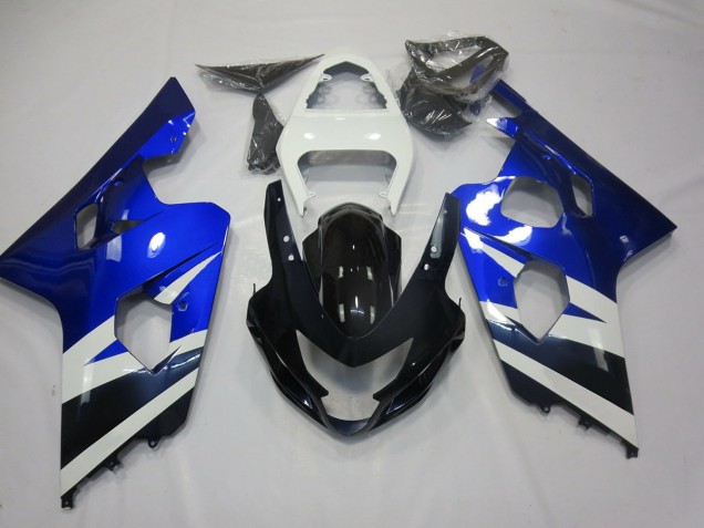 2004-2005 Bleu Blanc & Noir GSXR 600-750 Carénage Moto 2004-2005 Bleu Blanc & Noir GSXR 600-750 Carénage Moto