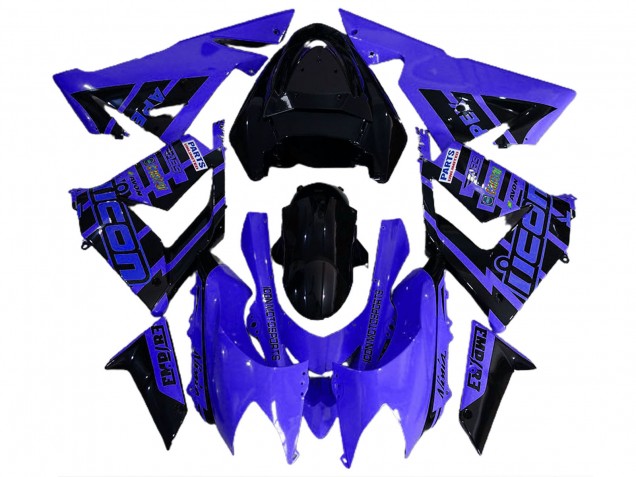2004-2005 Bleu & Noir & Logos ZX10R Carénage Moto 2004-2005 Bleu & Noir & Logos ZX10R Carénage Moto