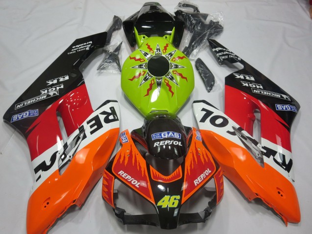2004-2005 Citron Rossi Repsol CBR1000RR Carénage Moto 2004-2005 Citron Rossi Repsol CBR1000RR Carénage Moto