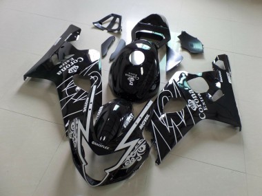 2004-2005 Corona Noir GSXR 600-750 Carénage Moto