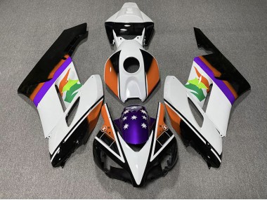 2004-2005 Drapeau Orange & Violet CBR1000RR Carénage Moto