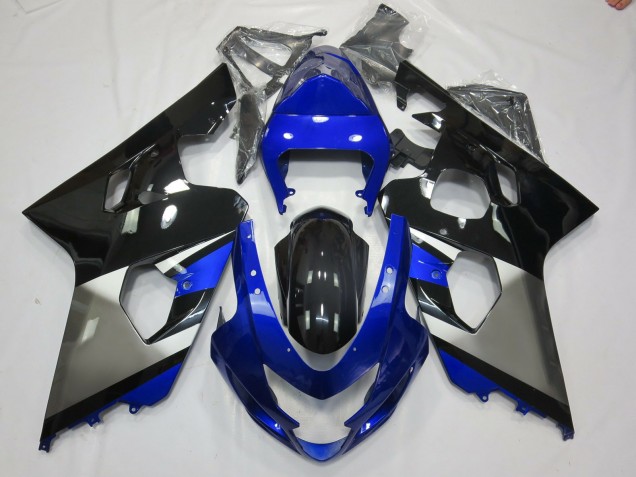 2004-2005 Gris Bleu & Noir GSXR 600-750 Carénage Moto 2004-2005 Gris Bleu & Noir GSXR 600-750 Carénage Moto