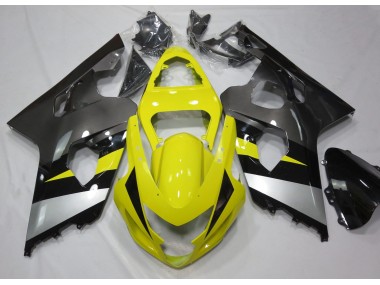 2004-2005 Jaune & Gris GSXR 600-750 Carénage Moto