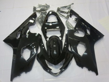 2004-2005 Noir Brillant GSXR 600-750 Carénage Moto