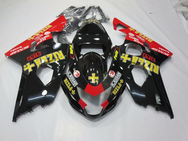 2004-2005 Noir Rizla GSXR 600-750 Carénage Moto 2004-2005 Noir Rizla GSXR 600-750 Carénage Moto