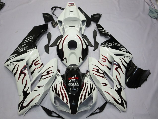 2004-2005 Noir & Rouge Flamme CBR1000RR Carénage Moto 2004-2005 Noir & Rouge Flamme CBR1000RR Carénage Moto