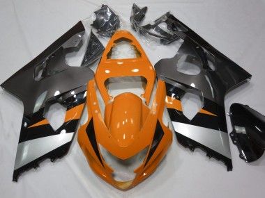 2004-2005 Orange & Argent GSXR 600-750 Carénage Moto