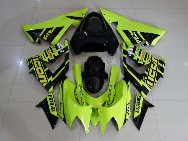 2004-2005 Personalizzato Alta Visibilità Giallo ZX10R Carénage Moto 2004-2005 Personalizzato Alta Visibilità Giallo ZX10R Carénage Moto