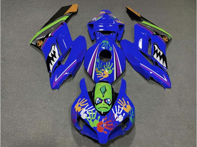 2004-2005 Requin Bleu Foncé CBR1000RR Carénage Moto 2004-2005 Requin Bleu Foncé CBR1000RR Carénage Moto