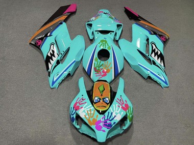 2004-2005 Requin Turquoise CBR1000RR Carénage Moto