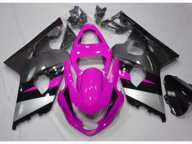 2004-2005 Rose & Argent GSXR 600-750 Carénage Moto 2004-2005 Rose & Argent GSXR 600-750 Carénage Moto